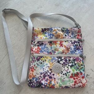 Kipling Women's Keiko Triple Zip Burst Bright Crossbody Bag